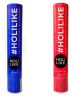 ​Пневмохлопушка с краской Холи Holi like на гендер пати + наклейка. Цвет: синий/малиновый.
