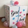 Коробка-сюрприз для шаров на гендер пати