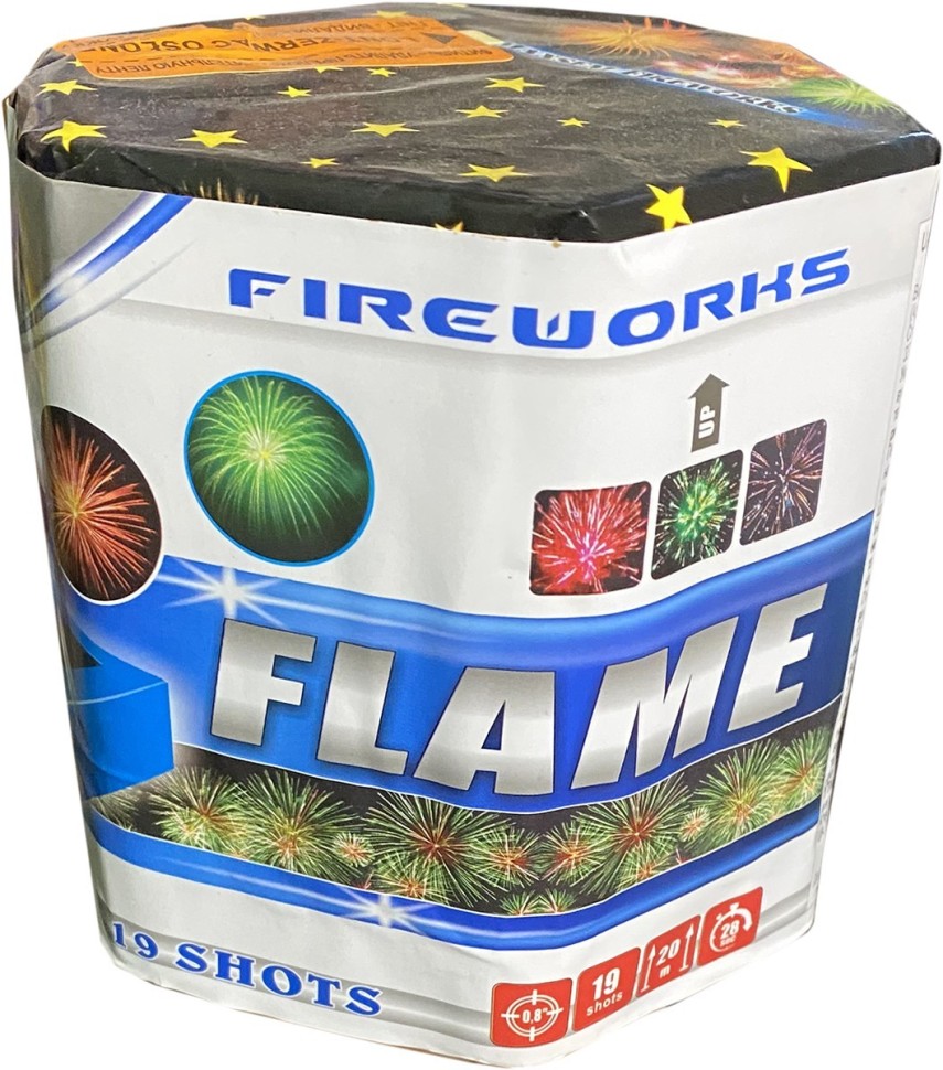 Фейерверк GP493 "Пламя / Flame" (0,8" х 19 залпов)